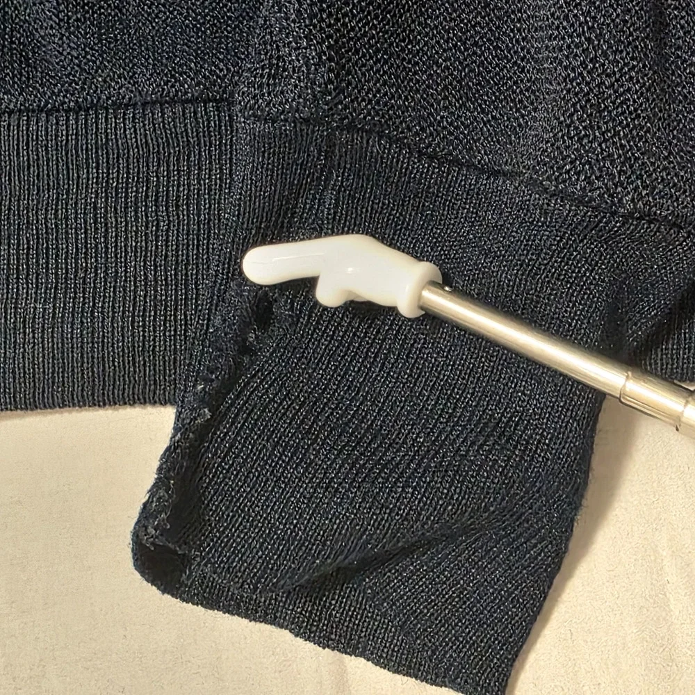 Vintage 70s/80s Izod Lacoste Cardigan Sweater Men's XL Navy Blue Orlon USA Made